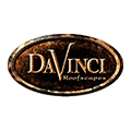 DaVinci Roofscapes logo. A brown oval with the DaVinci name in gold lettering.