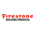 Firestone Building Products logo on a green background.